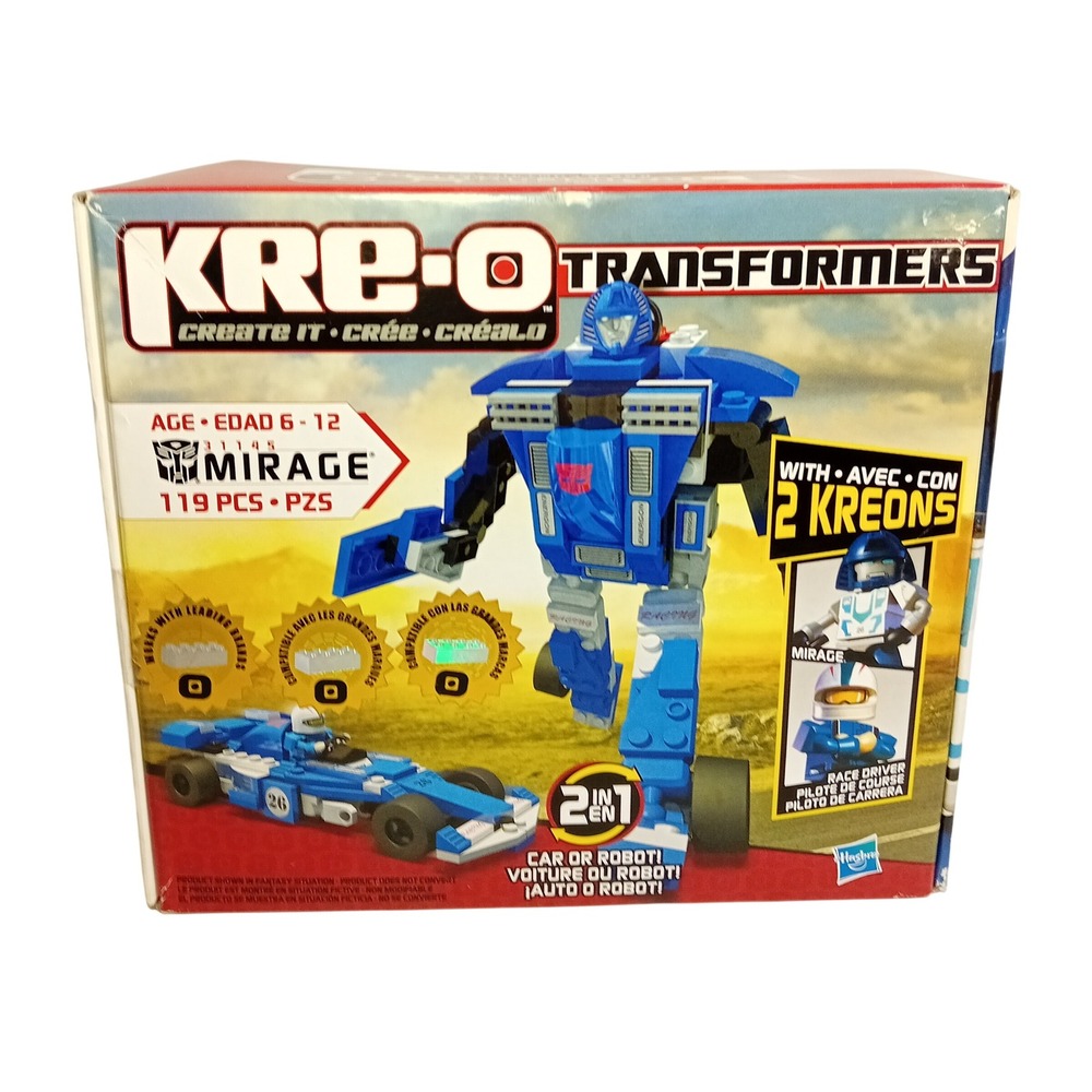 NEW BNIB KRE-O Transformers Mirage Building Set 31145 2 Kreons Car Robot‎ 119 Pc